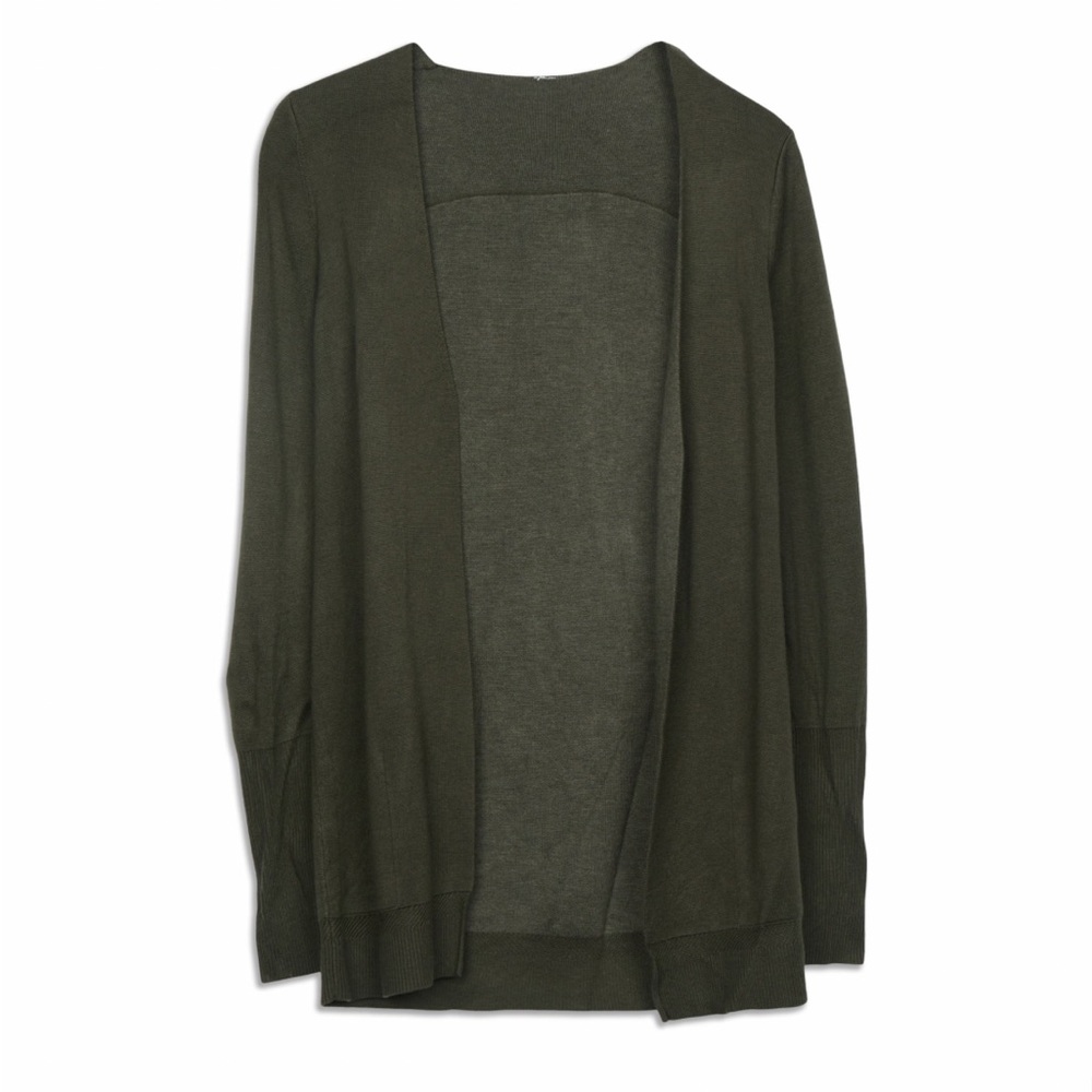 LuLuLemon Army Green Cardigan